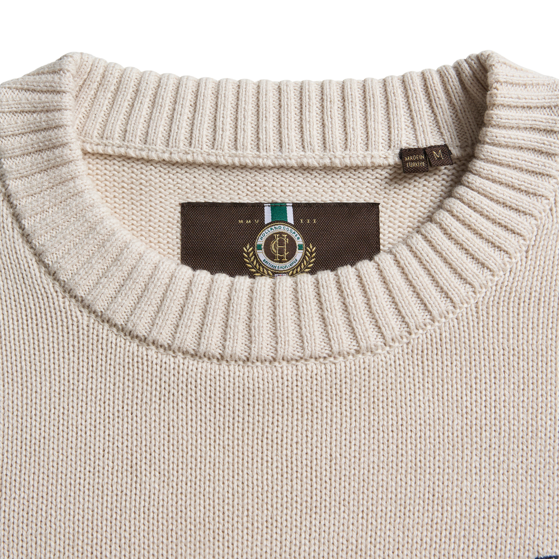 Heritage Crew Neck Knit Stone