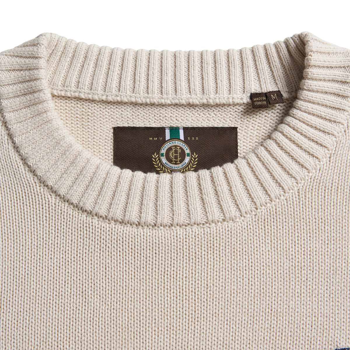 Heritage Crew Neck Knit Stone