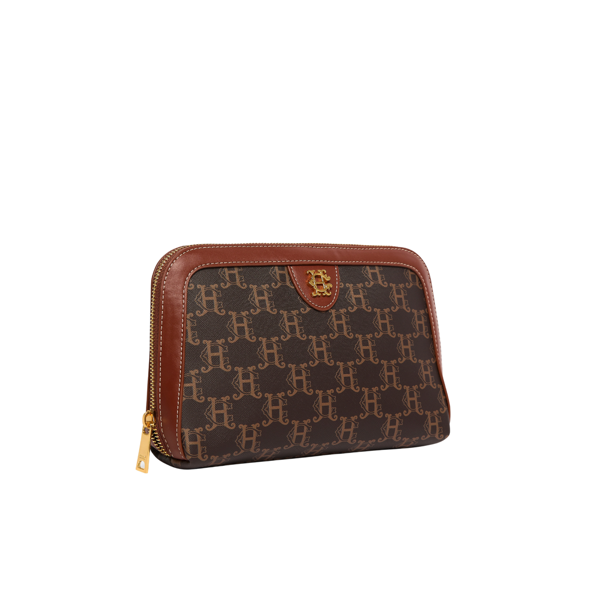 Makeup Pouch Tan Monogram