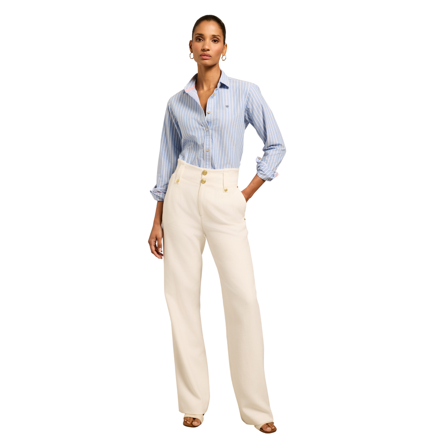 Oxford Shirt Sky Blue Stripe