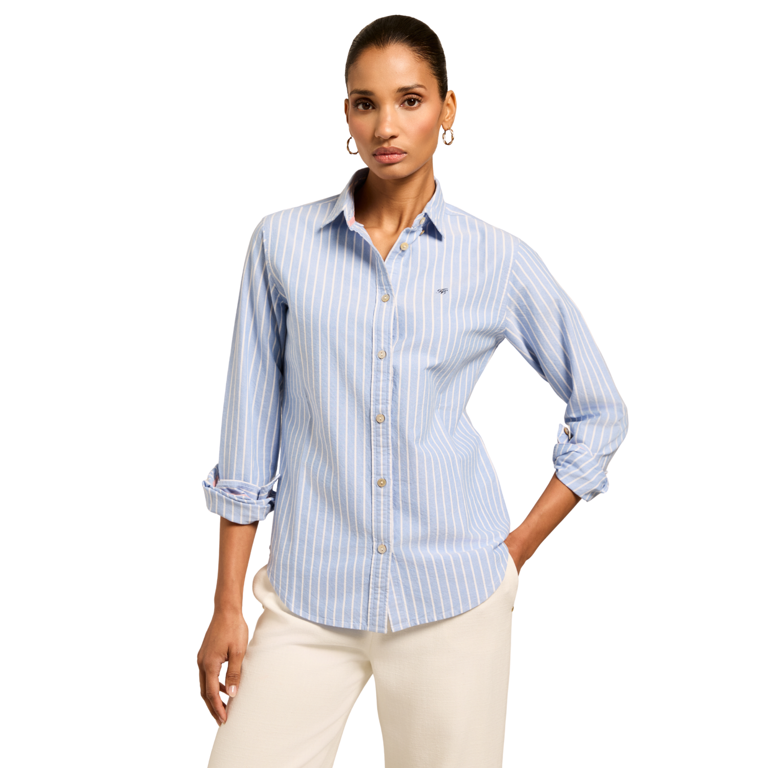 Oxford Shirt Sky Blue Stripe