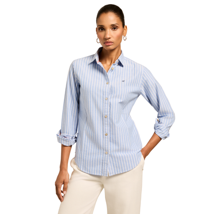 Oxford Shirt Sky Blue Stripe