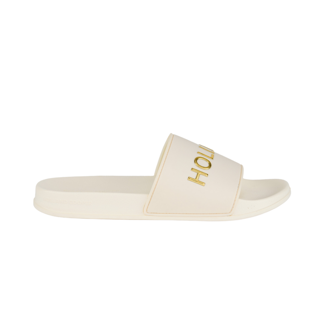 HC Pool Slides Cream Gold