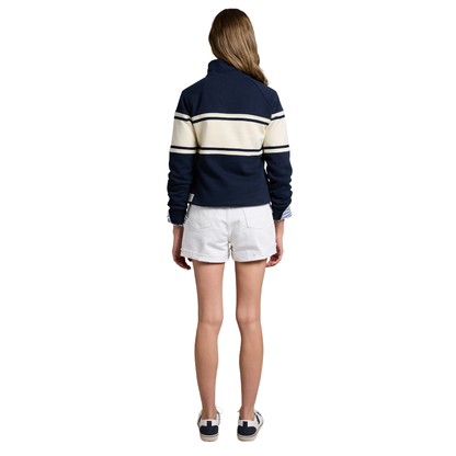 Signature Quarter Zip Sweat Ink Navy