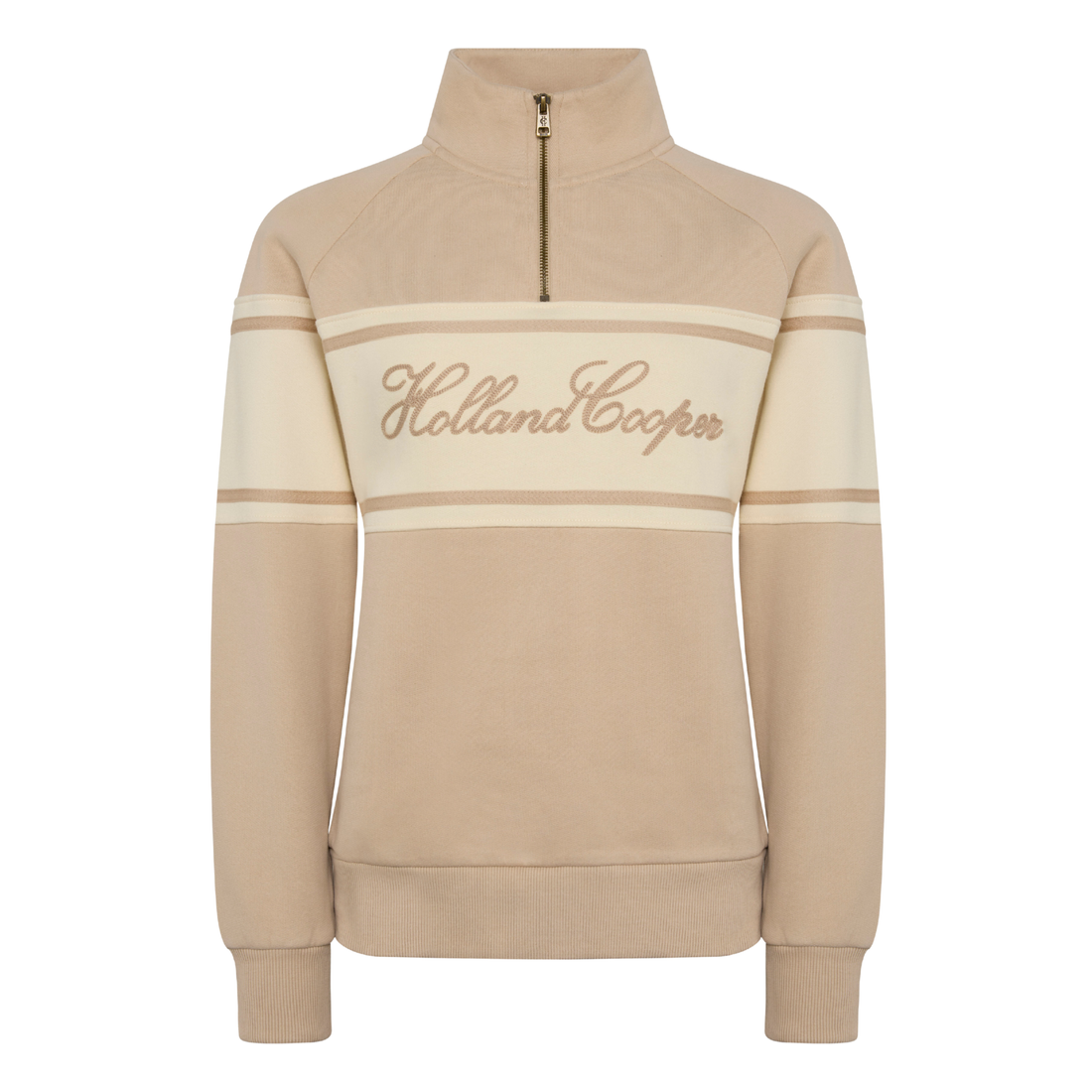 Signature Quarter Zip Sweat Stone