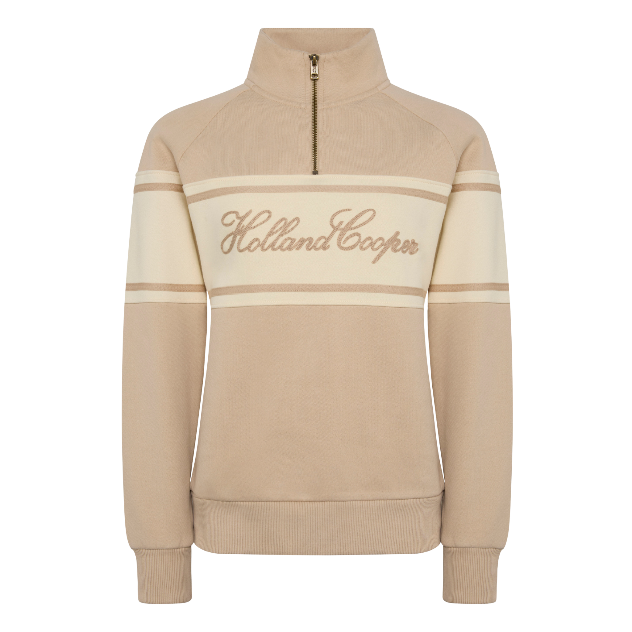 Signature Quarter Zip Sweat Stone