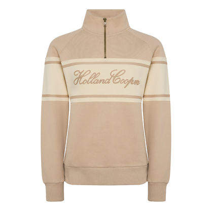 Signature Quarter Zip Sweat Stone