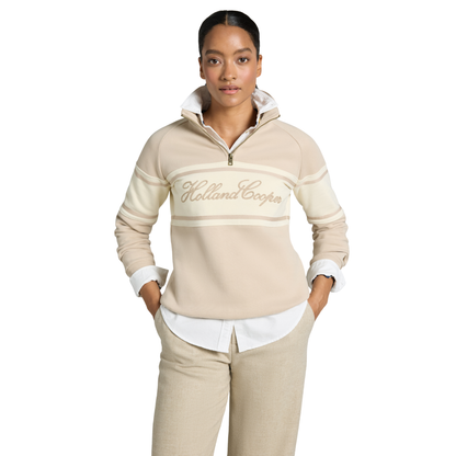 Signature Quarter Zip Sweat Stone