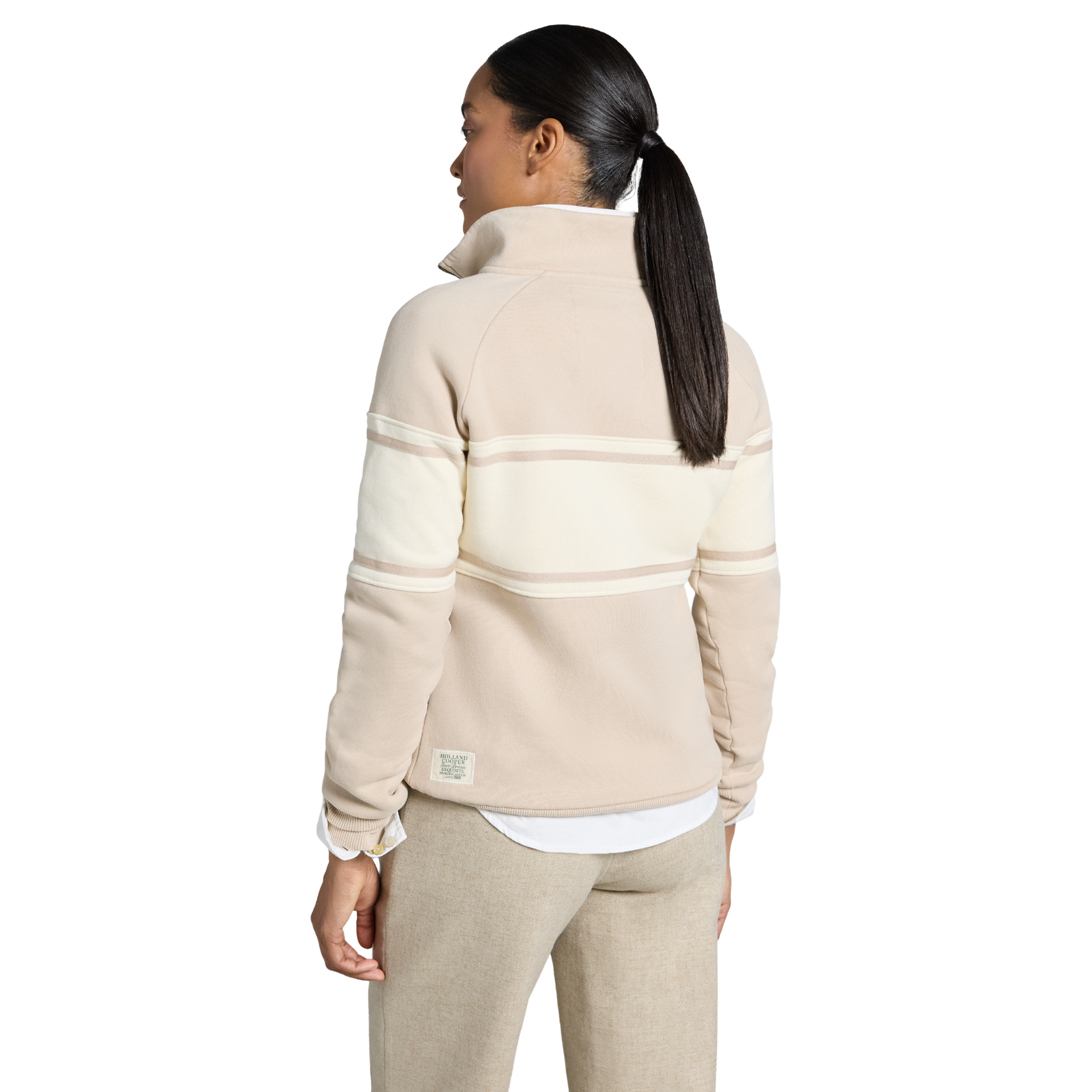 Signature Quarter Zip Sweat Stone