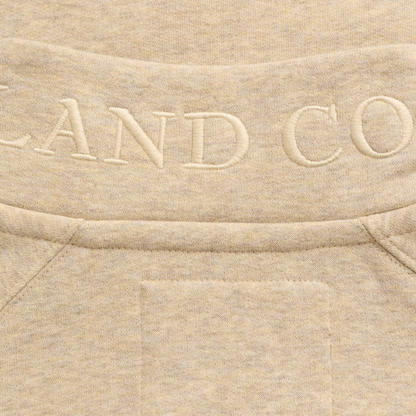 Sporting Goods Zip Henley Oatmeal Marl