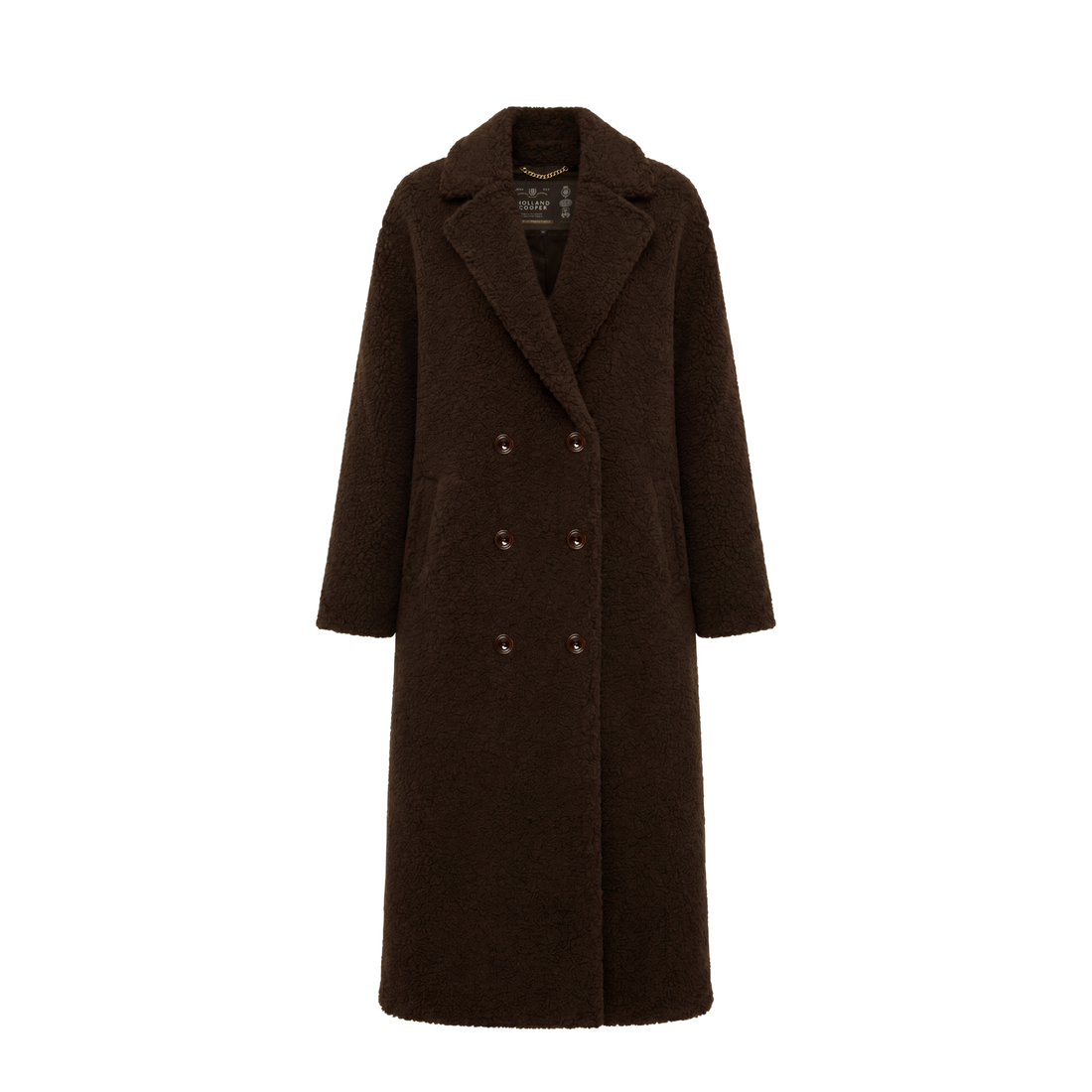 Teddy Longline Overcoat Chocolate