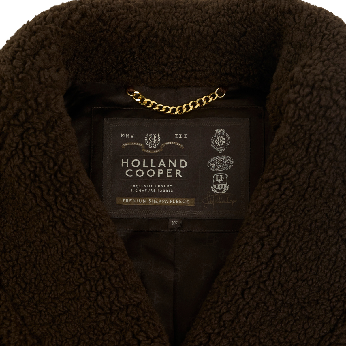 Teddy Longline Overcoat Chocolate