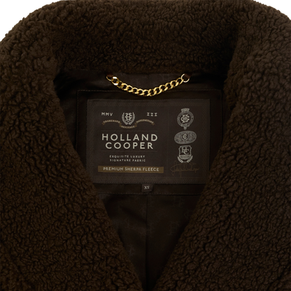Teddy Longline Overcoat Chocolate