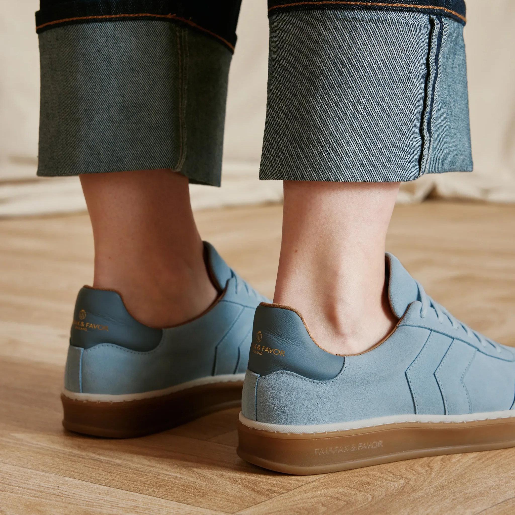 Kendrick Trainer Sky Blue Suede