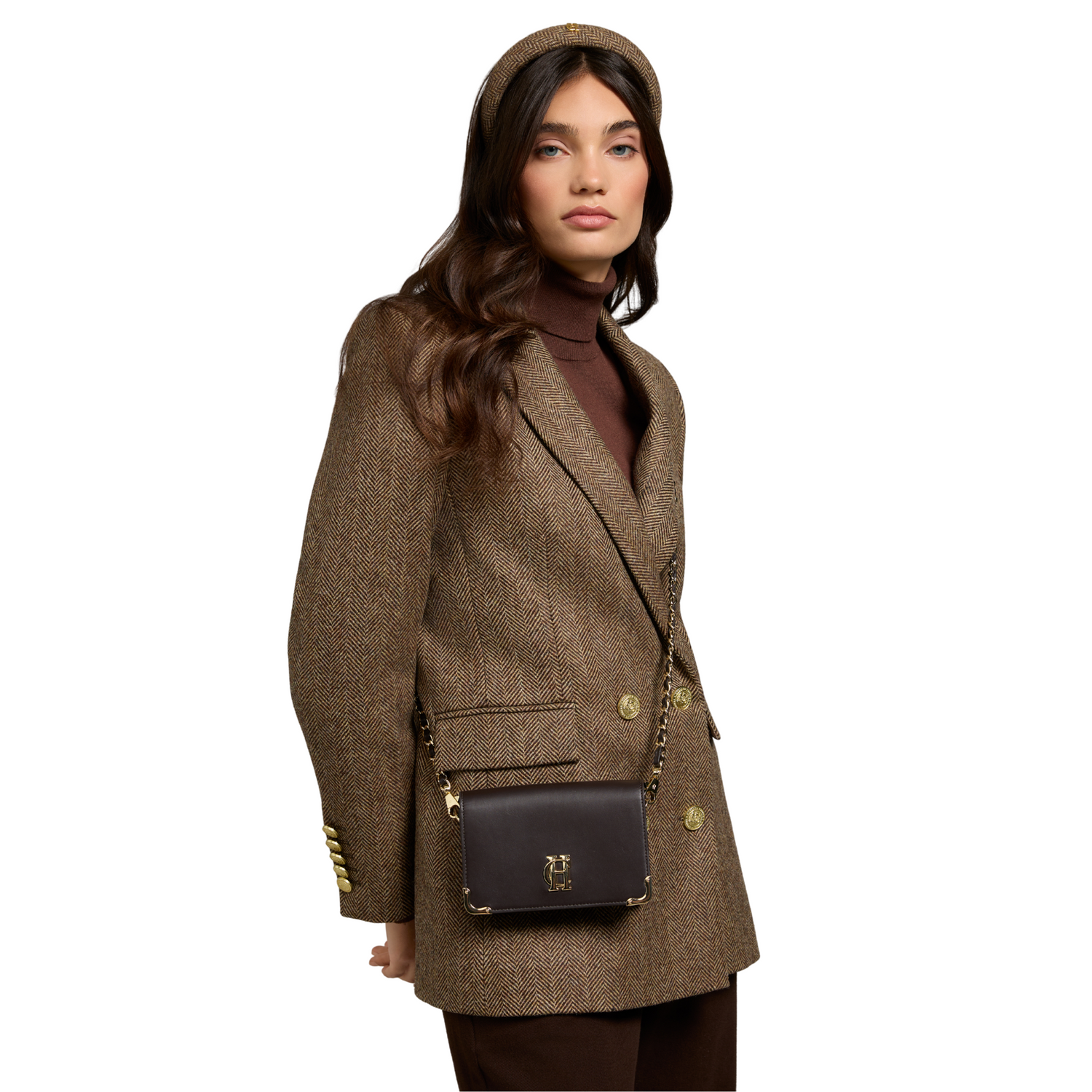 Kensington Crossbody Bag Chocolate Leather