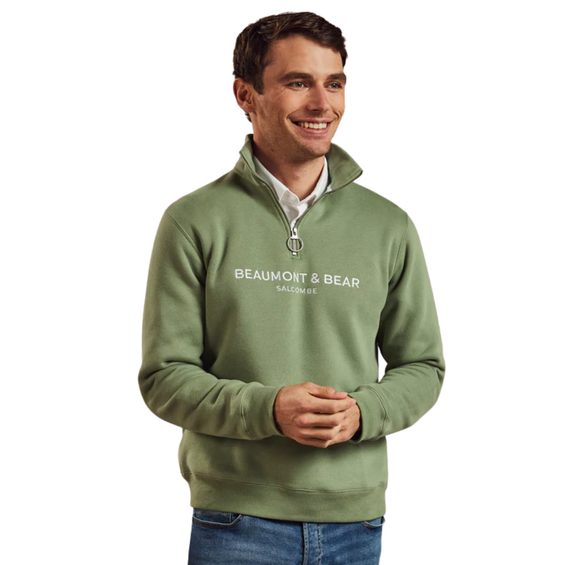 Kingswear Unisex Quarter Zip Village Green