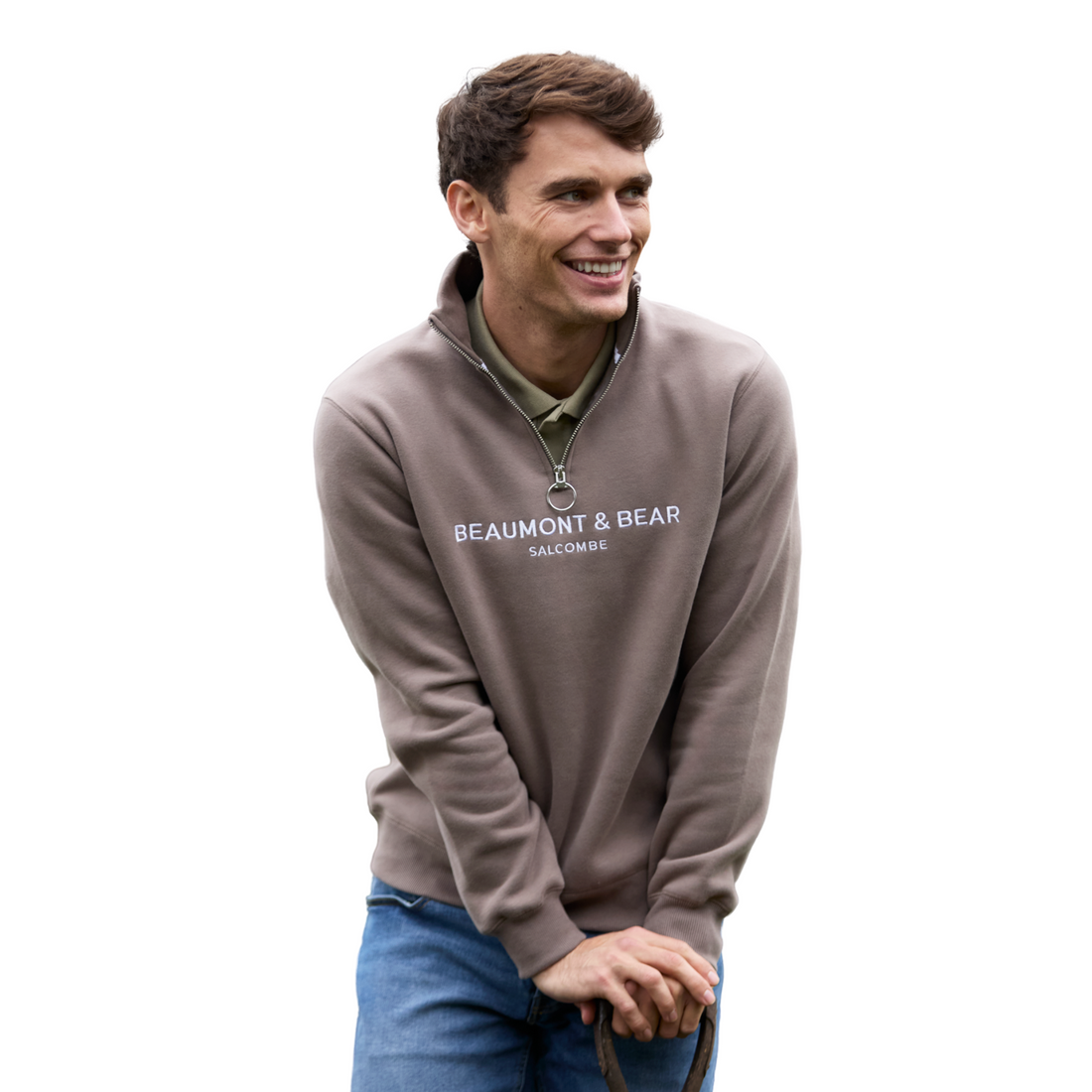 Kingswear Unisex Quarter Zip Otter