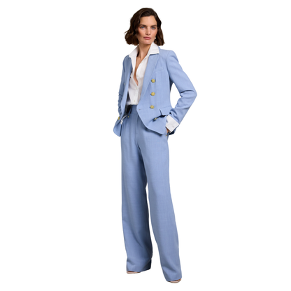 Knightsbridge Blazer Ice Blue Linen