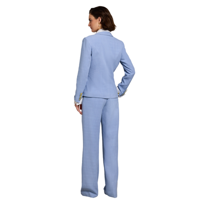 Knightsbridge Blazer Ice Blue Linen