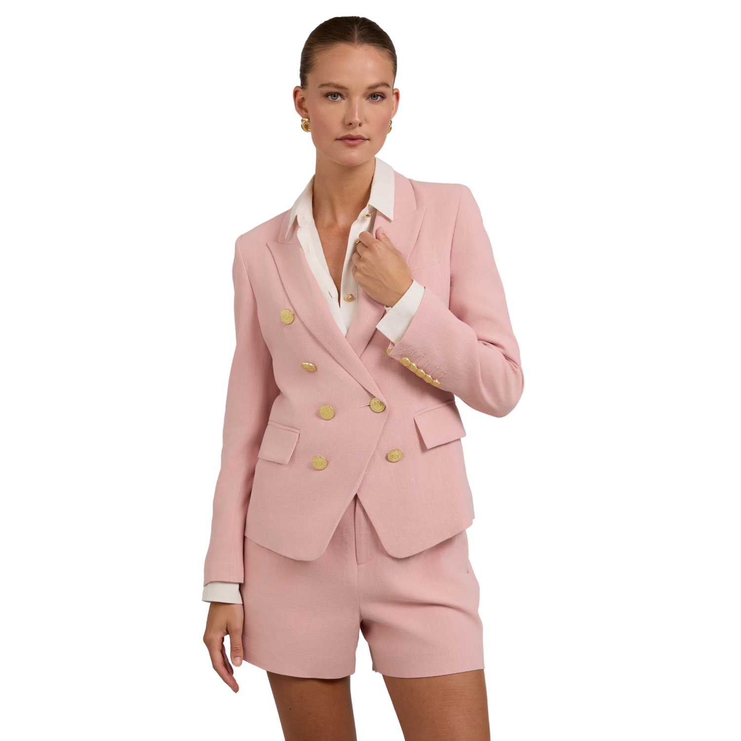 Knightsbridge Blazer Pink Linen