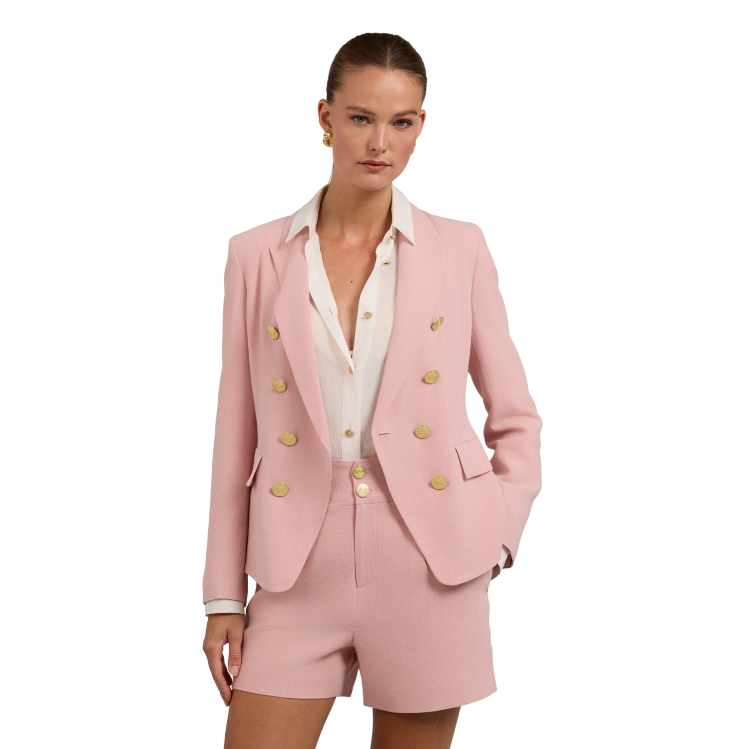 Knightsbridge Blazer Pink Linen