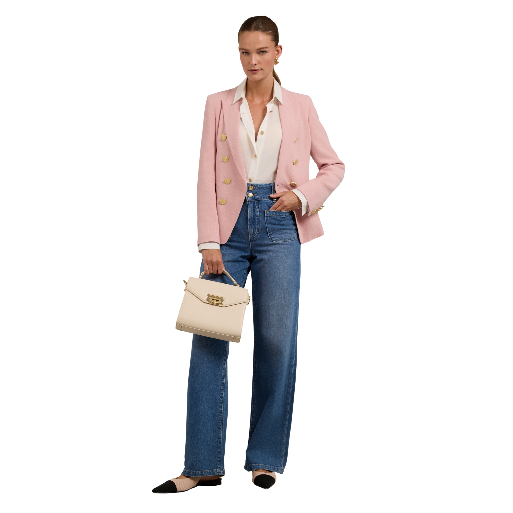 Knightsbridge Blazer Pink Linen