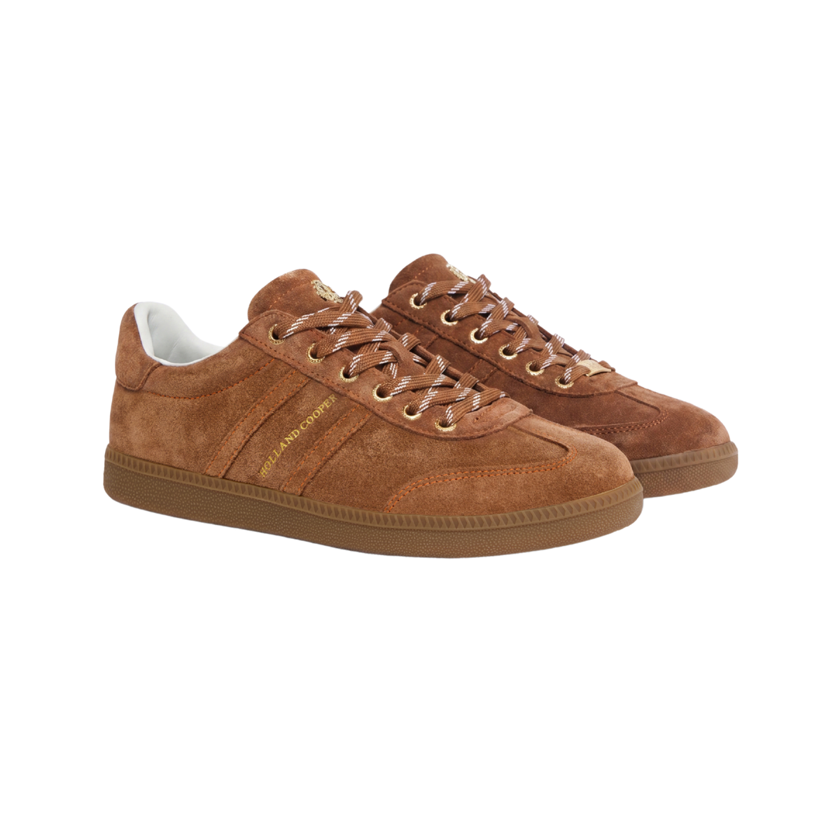 Knightsbridge Court Trainer Tan Suede