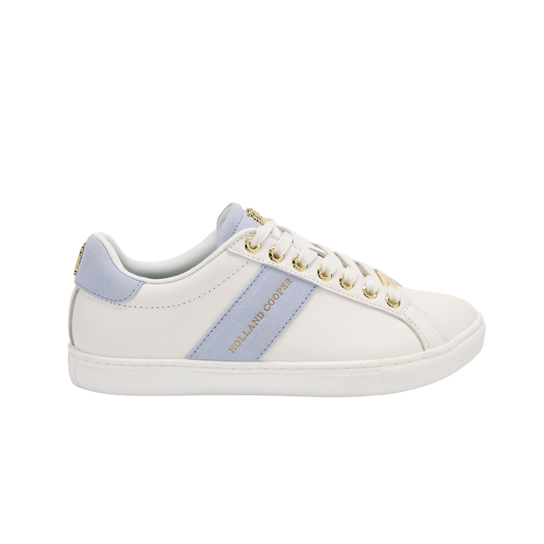 Knightsbridge Court Trainer White Smokey Blue