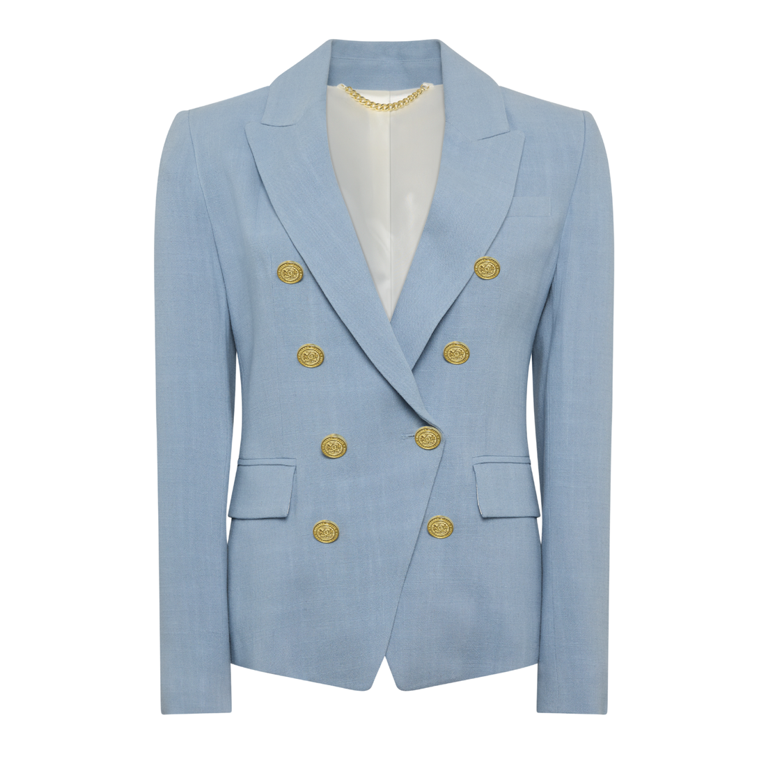 Knightsbridge Blazer Ice Blue Linen