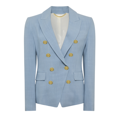 Knightsbridge Blazer Ice Blue Linen