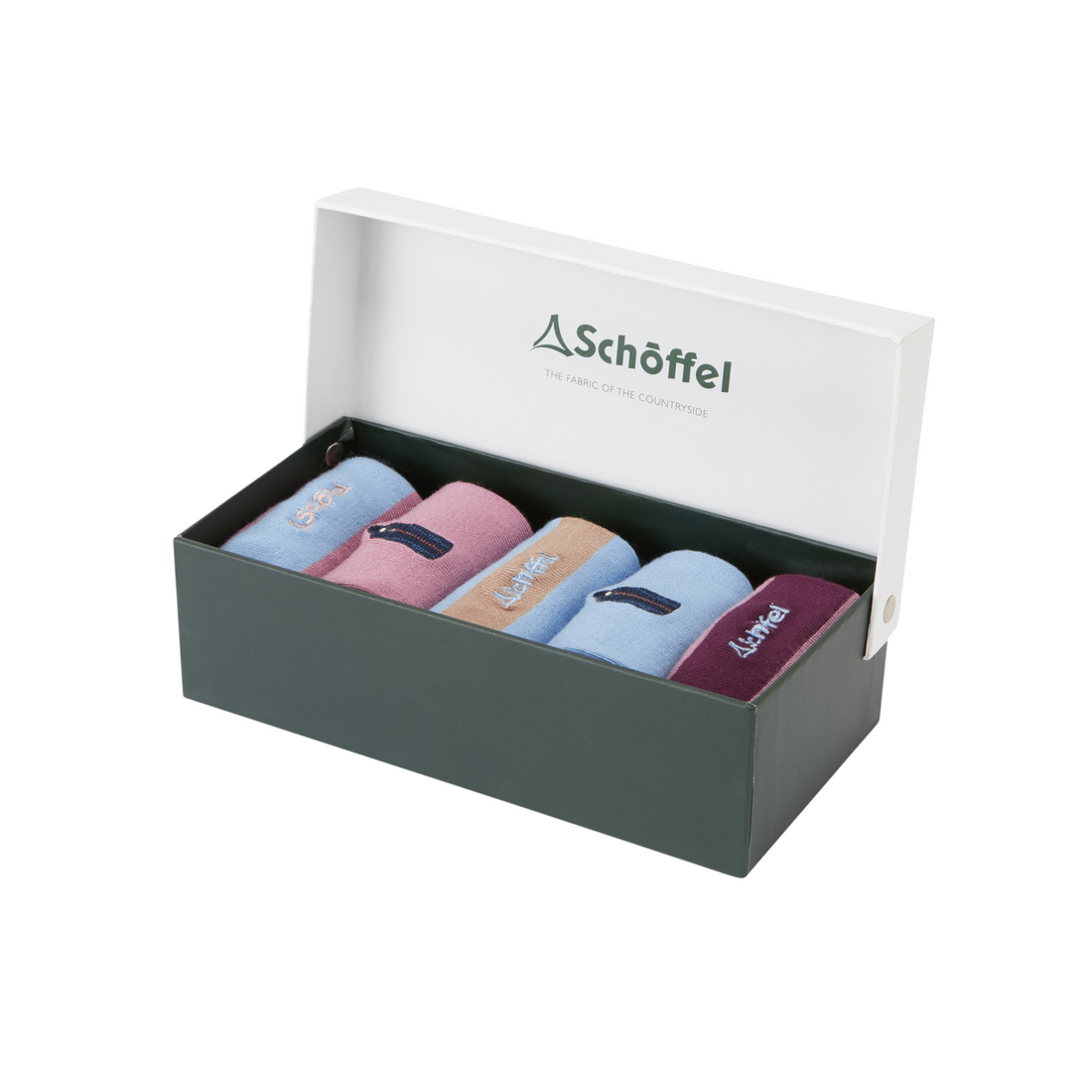 Bamboo Sock Box (Box of 5) Lyndon Mix 4-7