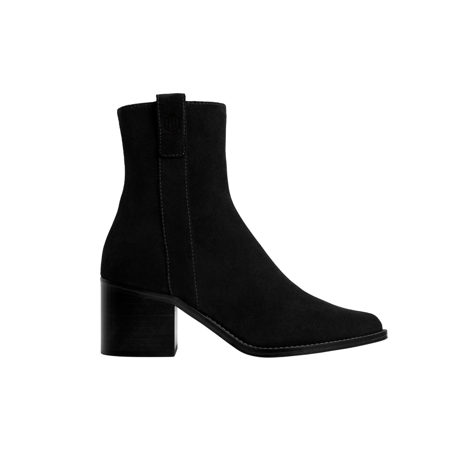 Heeled Ludlow Ankle Boot Black Suede
