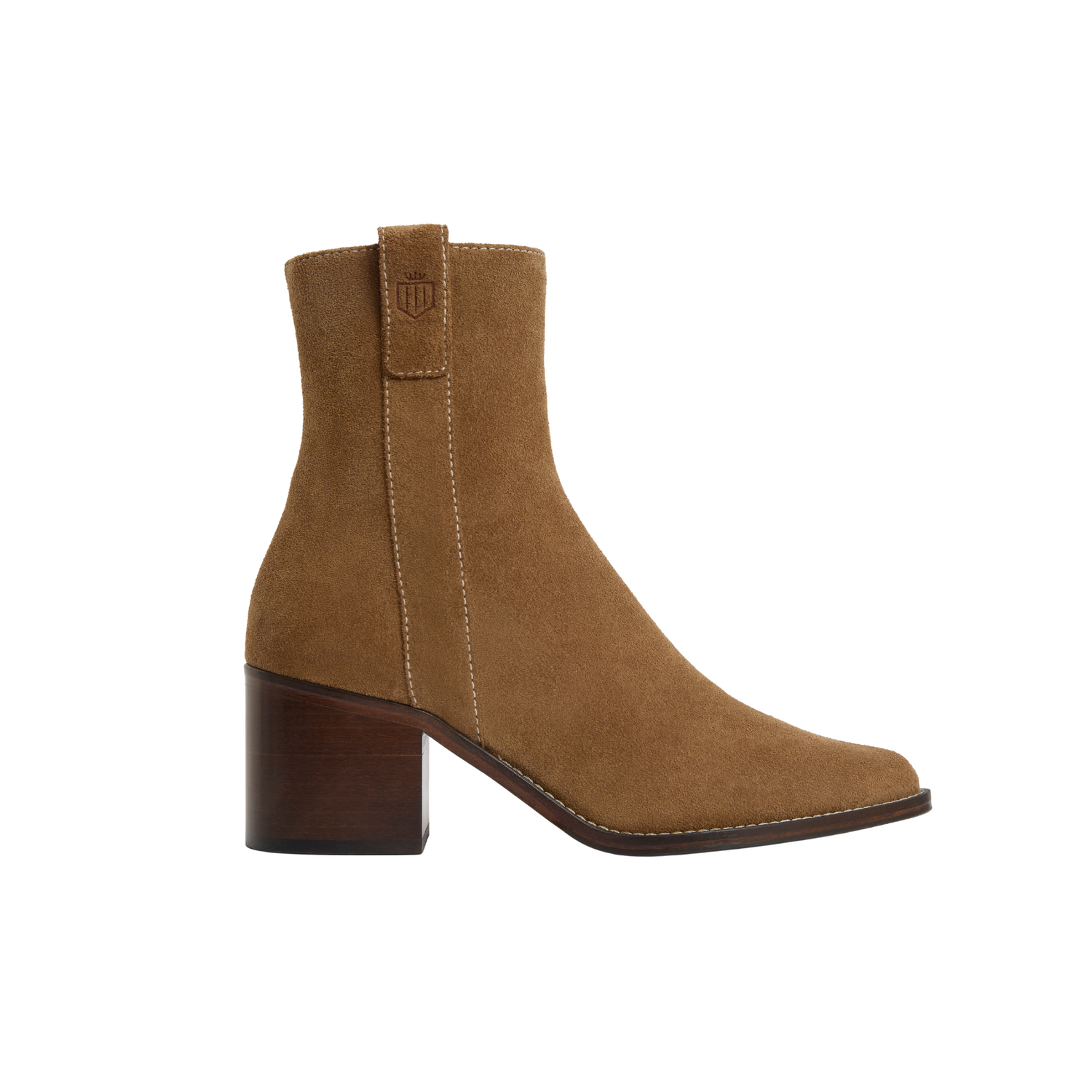 Heeled Ludlow Ankle Boot Tan Suede