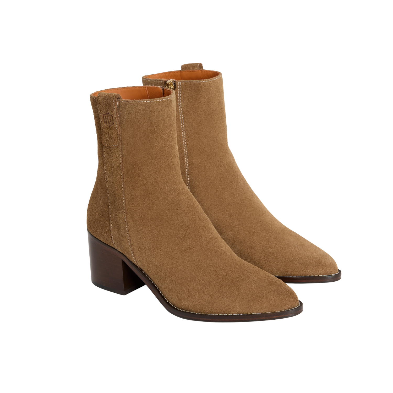 Heeled Ludlow Ankle Boot Tan Suede