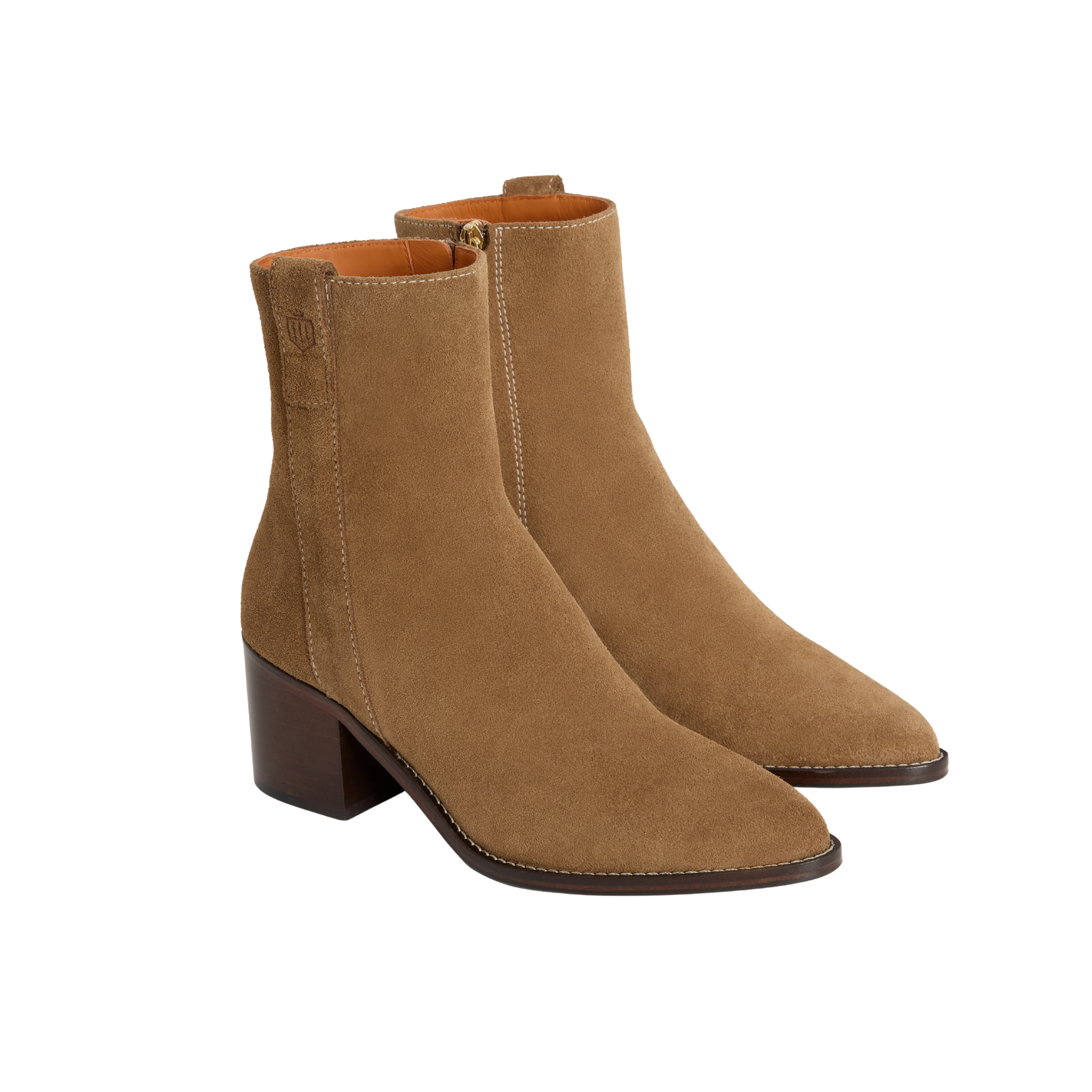 Heeled Ludlow Ankle Boot Tan Suede