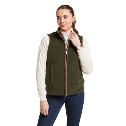Lyndon Fleece Gilet Dark Olive