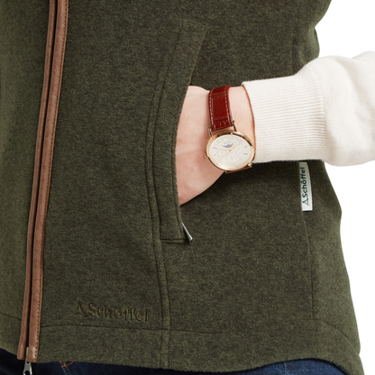 Lyndon Fleece Gilet Dark Olive