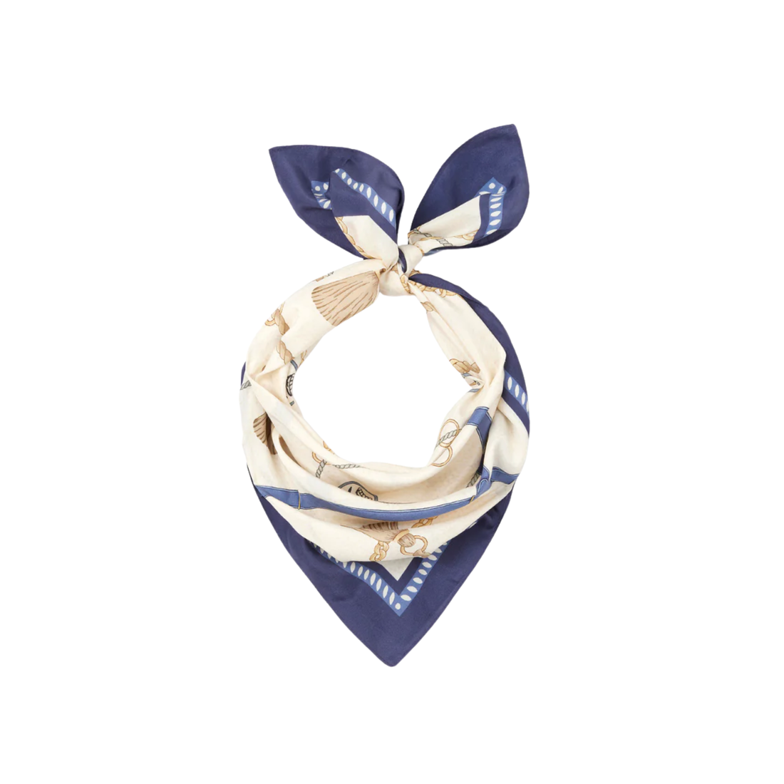 Melford Mini Silk Scarf Navy