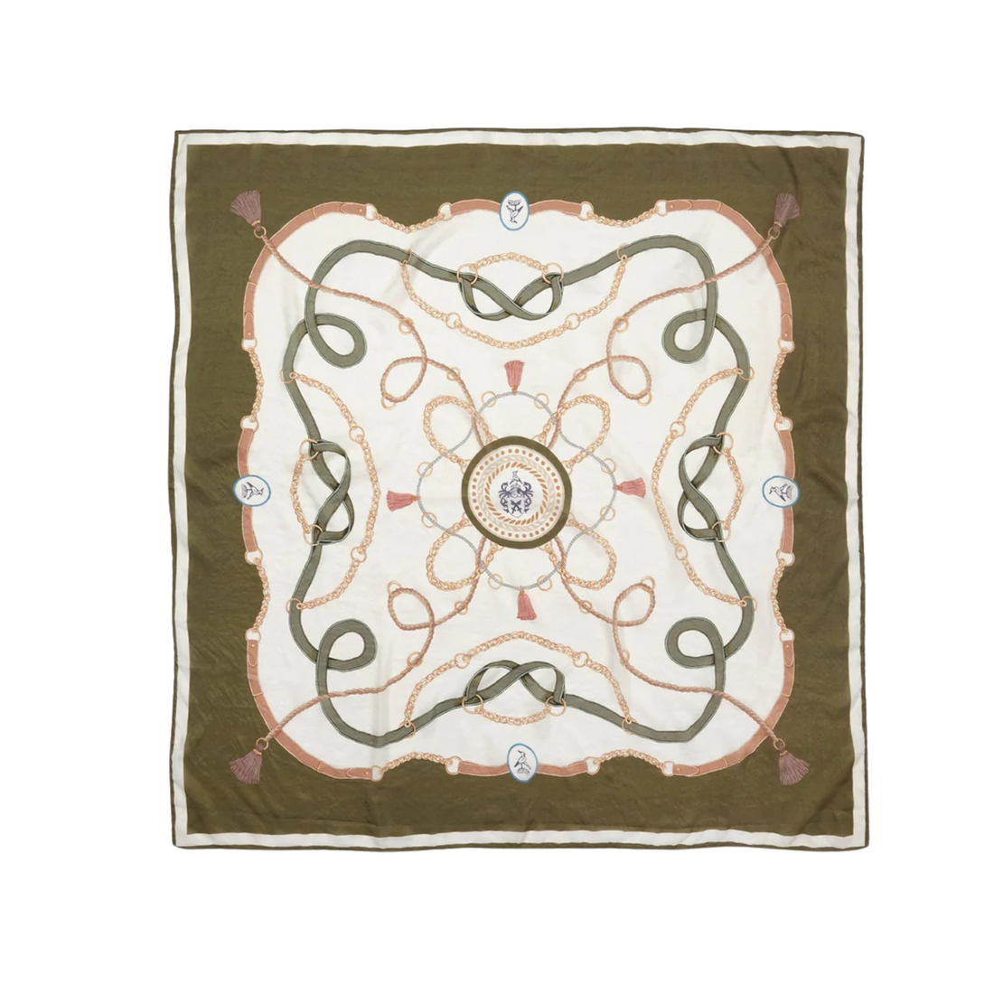 Melford Silk Scarf Green
