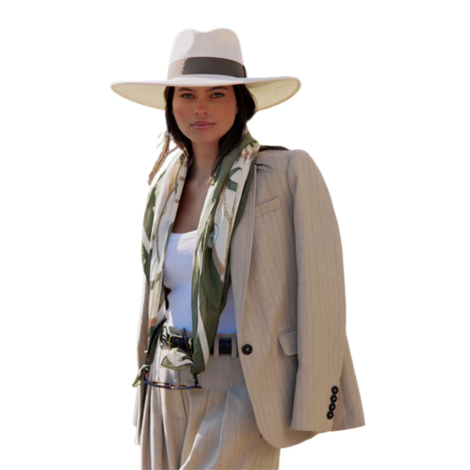 Melford Silk Scarf Green