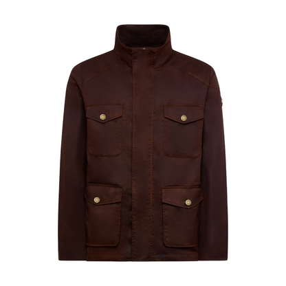 Four Pocket Wax Jacket Chocolate