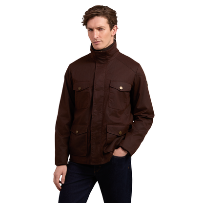 Four Pocket Wax Jacket Chocolate