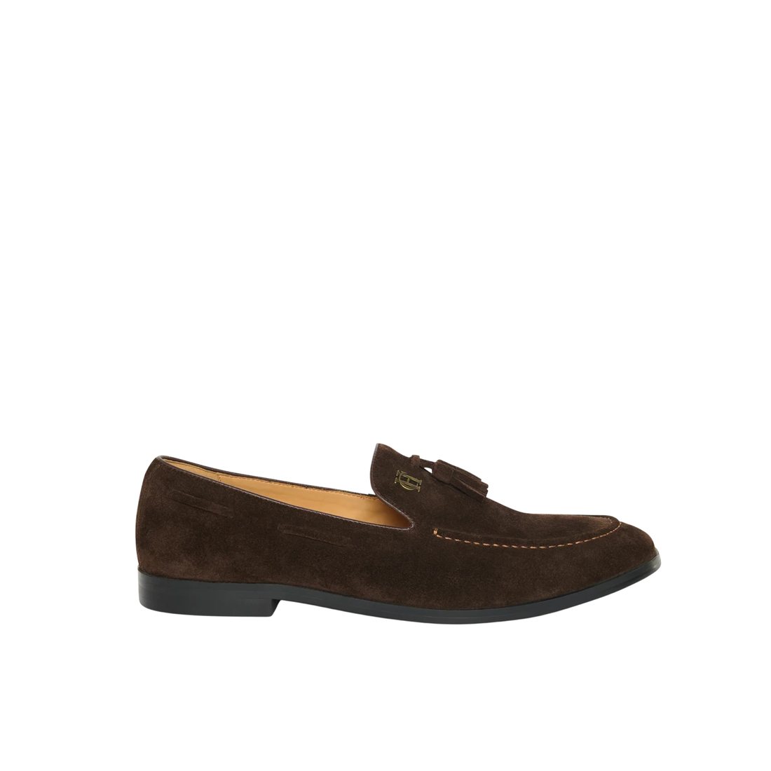 Suede Tassel Loafer Chocolate