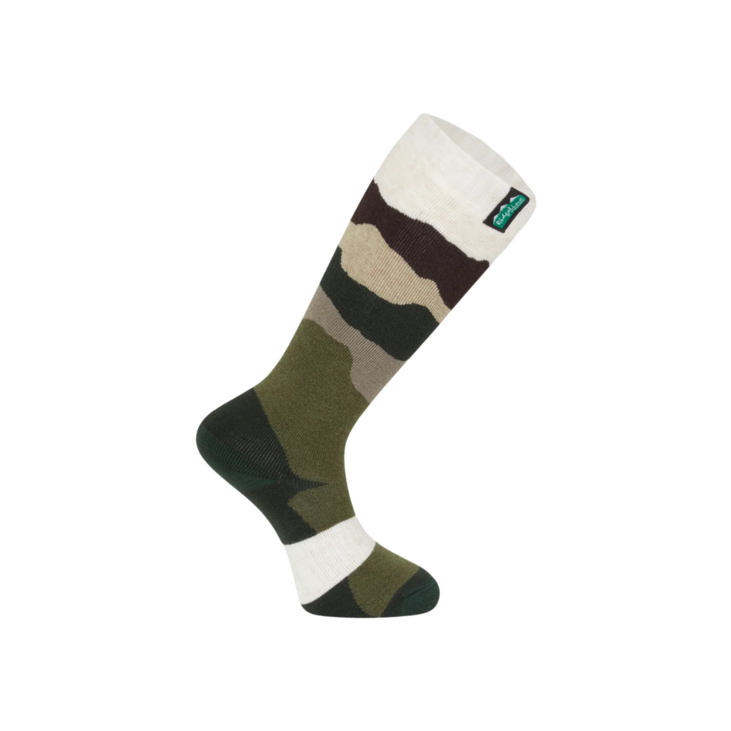 Ridgeline Merino Full Length Socks Olive Stripes