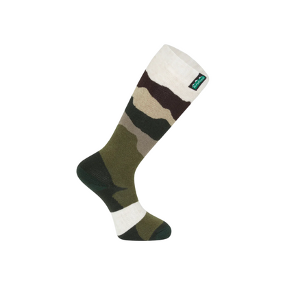Ridgeline Merino Full Length Socks Olive Stripes
