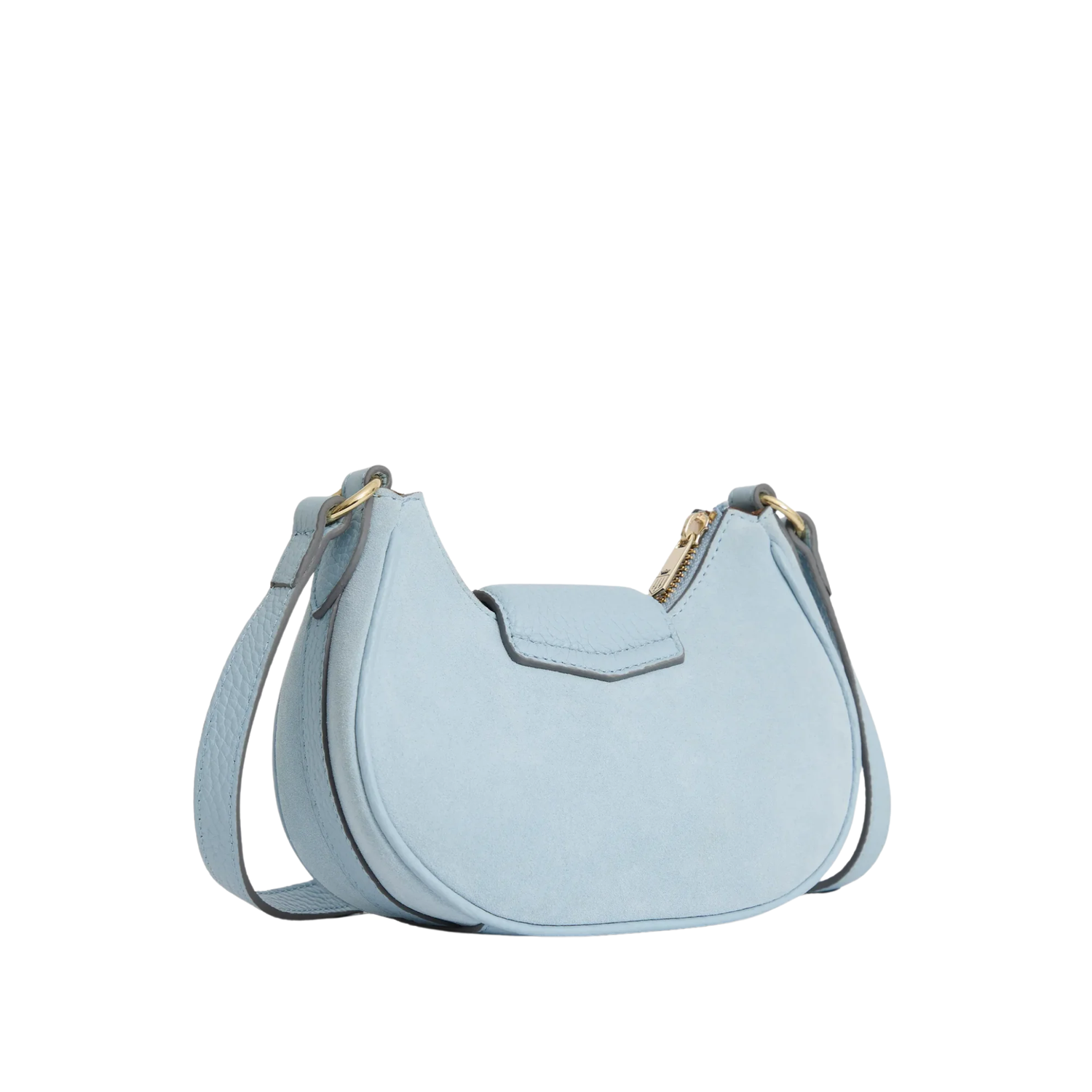 Micro Windsor Cross Body Sky Blue Suede
