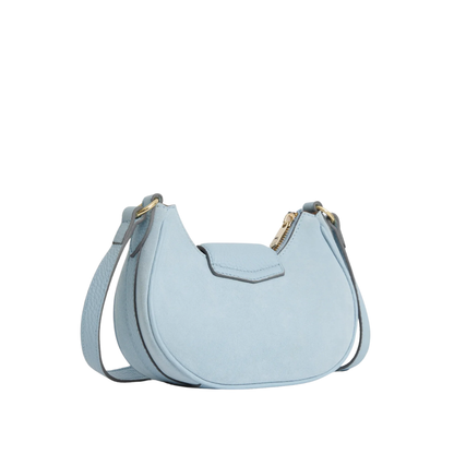 Micro Windsor Cross Body Sky Blue Suede