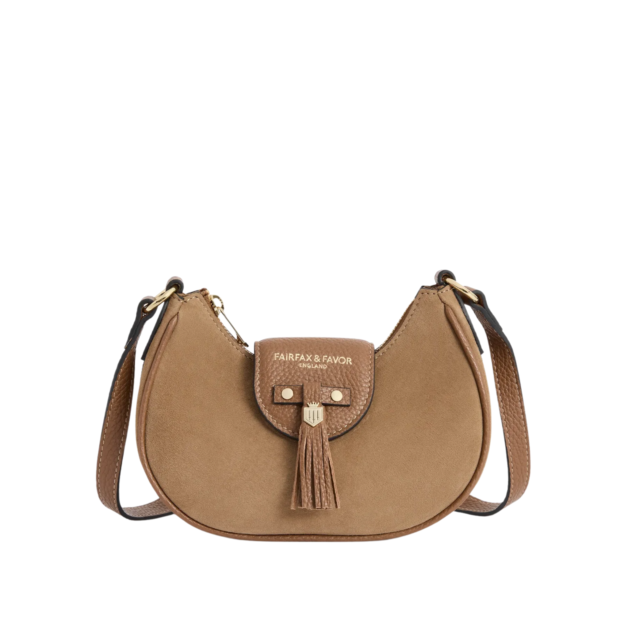 Micro Windsor Cross Body Tan Suede