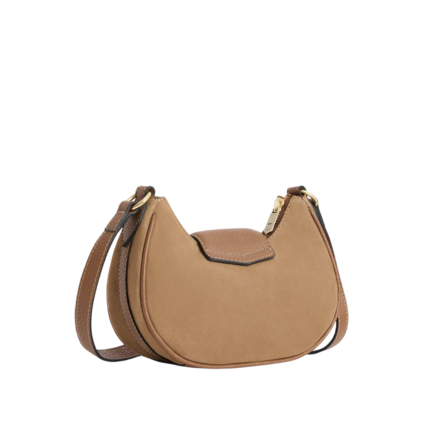Micro Windsor Cross Body Tan Suede