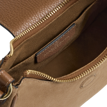 Micro Windsor Cross Body Tan Suede